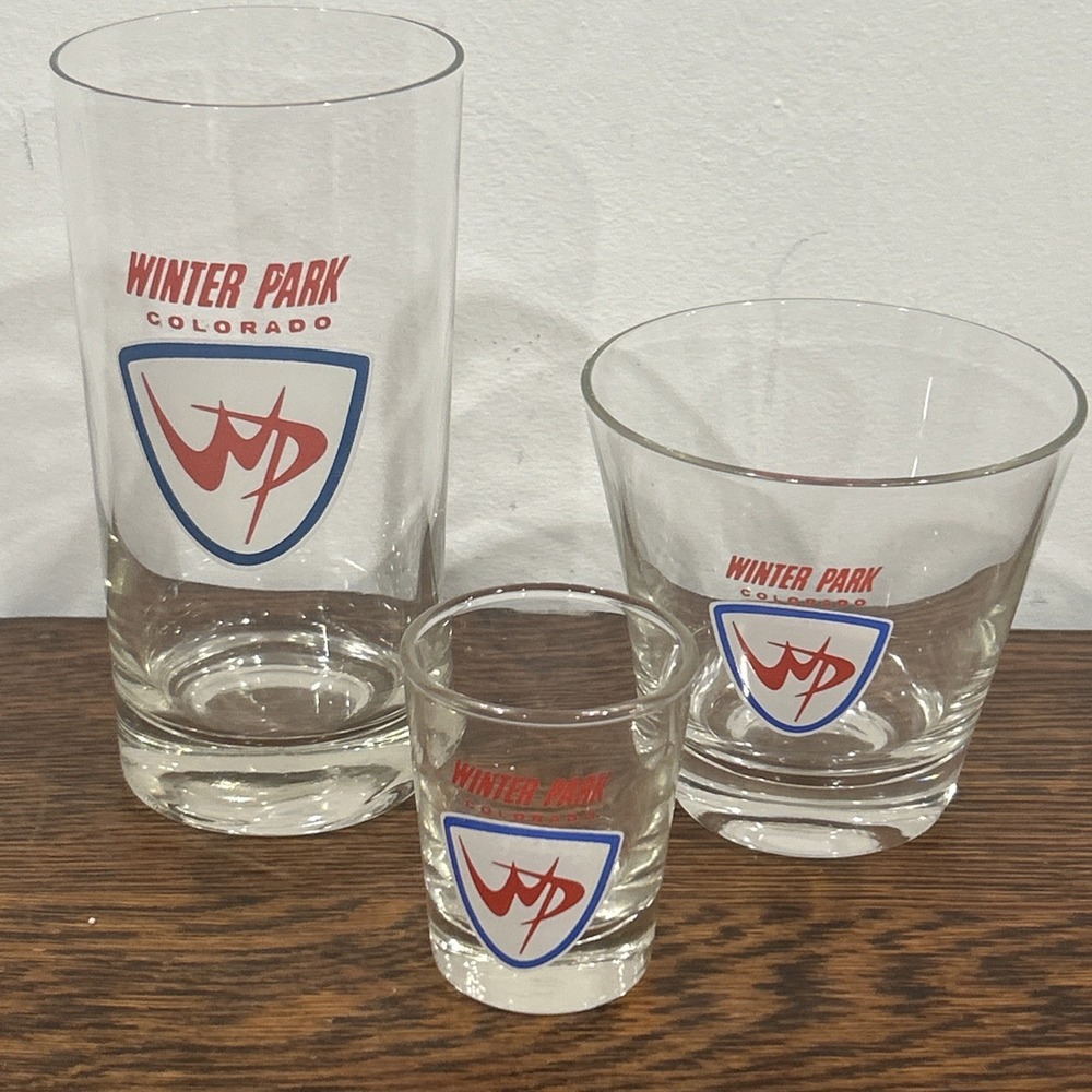 Winter Park, Colorado‎ Drinking Glass Shot Glass Set Of Three